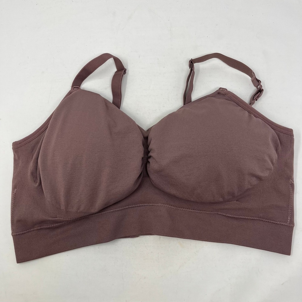 Kindred Bravely Sublime Hands-Free Pumping Nursing Bra Mauve XXL Regular 10911